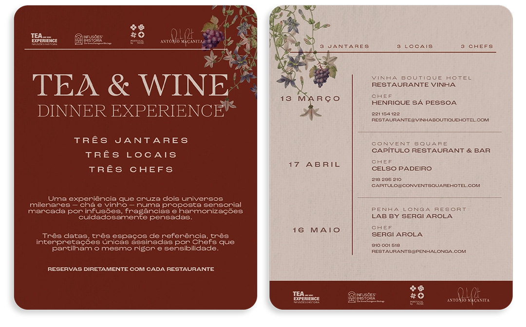 Tea & Wine Dinner Experience